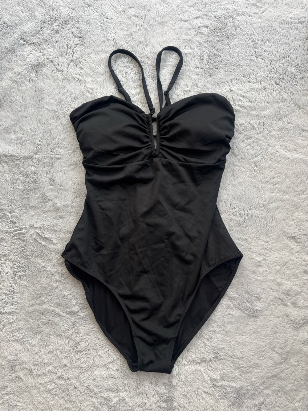 TA3 Converty NWOT Snatched Waist Lace Up Corset Back Swimsuit Black XL Short